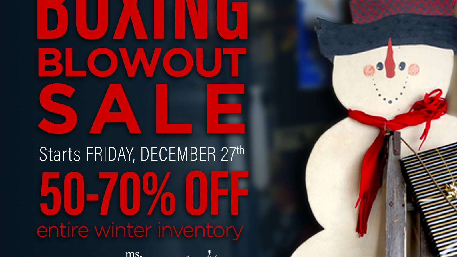 Boxing Week Sale 2019