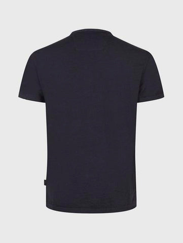 John Varvatos - The Short Sleeve Burnout Henley Tee