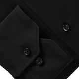 Black Solid Modern 4Flex Stretch Knit Shirt