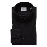 Black Solid Modern 4Flex Stretch Knit Shirt