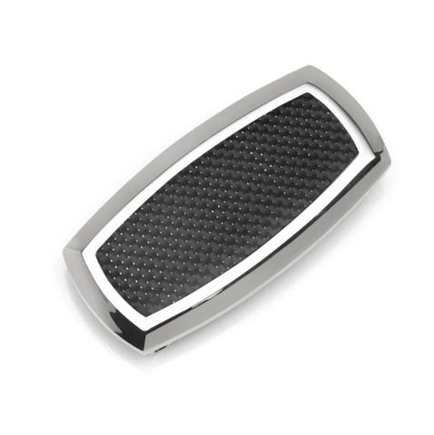 Stainless Steel Inlaid Black Carbon Fiber Money Clip