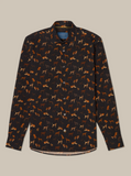Robert Talbott - Reynolds Dog Print Pinwale Corduroy Shirt