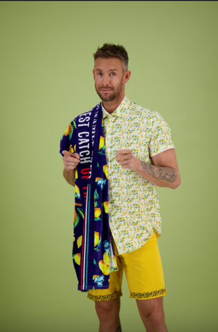 A Fish Named Fred - Beach towel lemons
