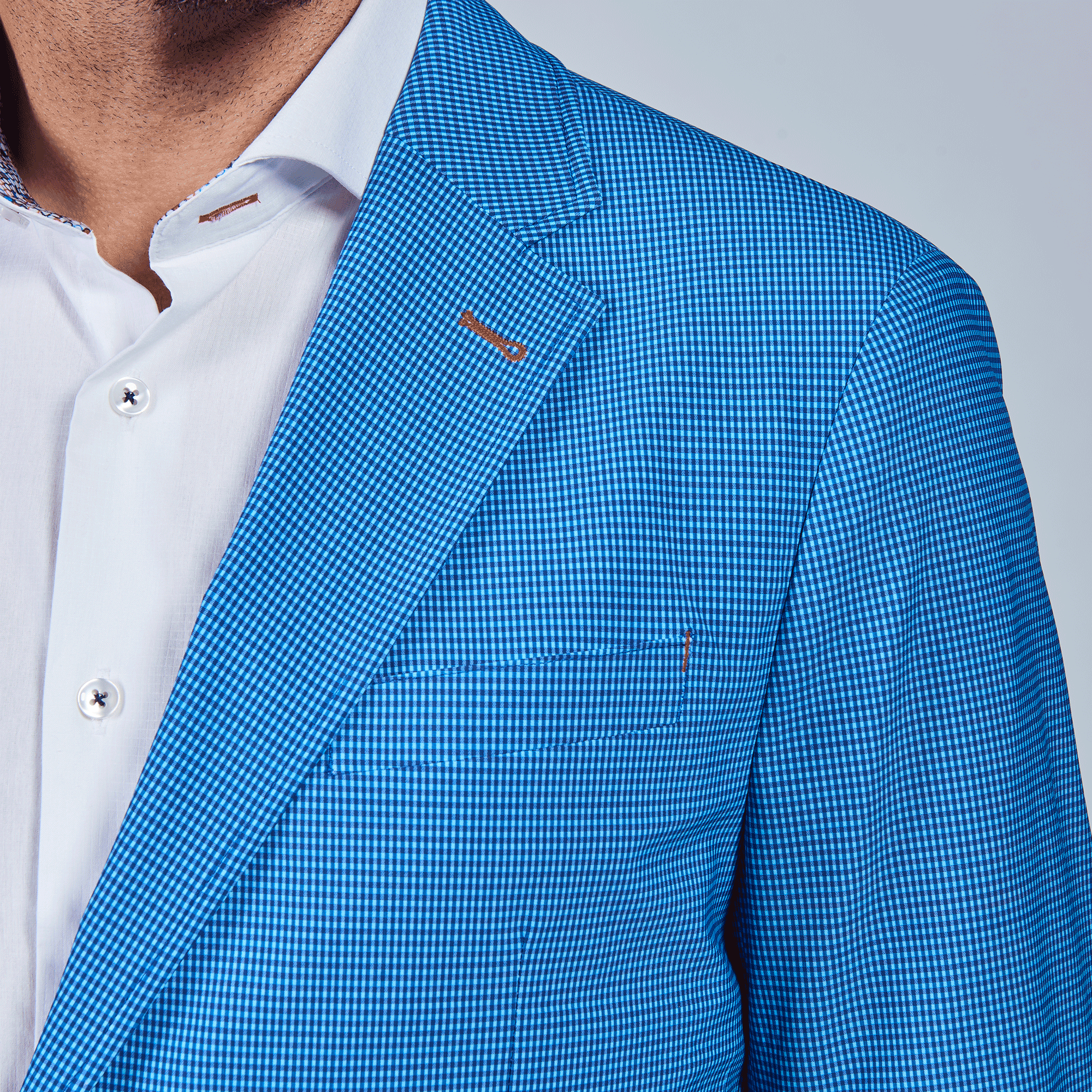 Flash Blue Check Travel Blazer - 7 Downie St.®