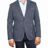 Lisbon Blue Cotton Knit Blazer - 7 Downie St.®