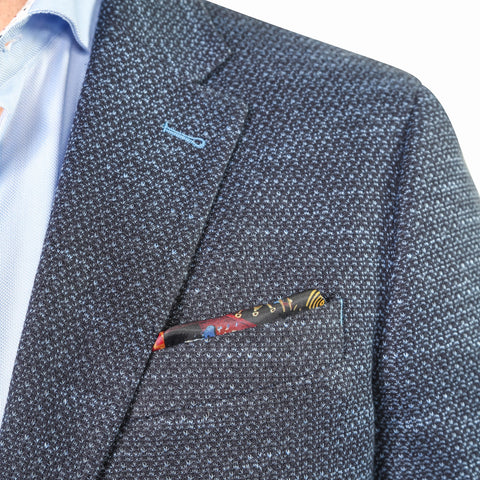 Lisbon Blue Cotton Knit Blazer - 7 Downie St.®