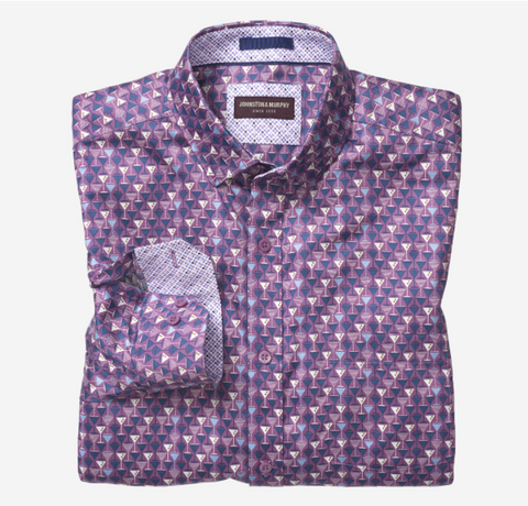 Johnston & Murphy - Printed Cotton Shirt