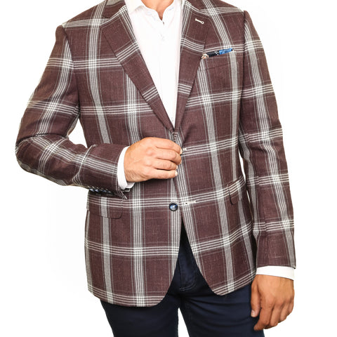 Santiago Brown Plaid Blazer - 7 Downie St.®