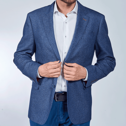 Mason Textured Blue Blazer - 7 Downie St.®