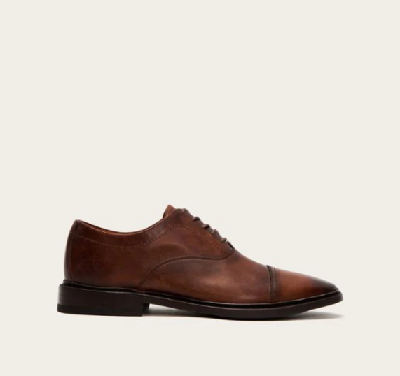 FRYE Mens Paul Bal Oxford 8.5 Cognac
