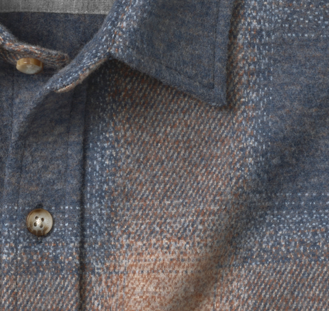 Johnston & Murphy - Brushed Button-Front Knit