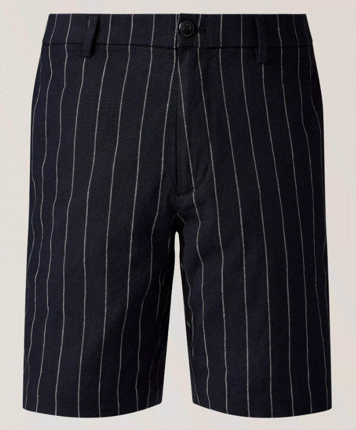 Deke Pinstripe Stretch Linen-Cotton Shorts – Reg Wilkinson's Men's