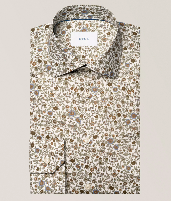 ETON - Slim-Fit Floral Stripe Twill Dress Shirt Reg Wilkinson's Men's Wear ETON - Slim-Fit Floral Stripe Twill Dress Shirt Reg Wilkinson's Men's Wear