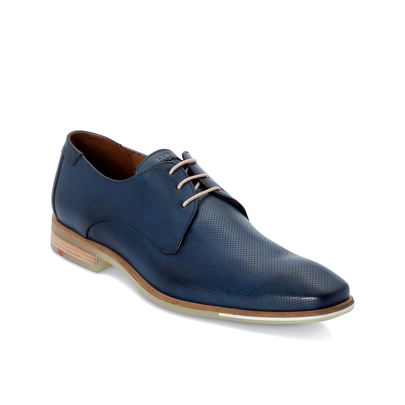 Navy blue and 2025 white mens dress shoes