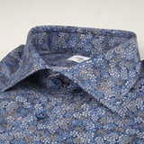 Stenstroms - Fitted Body Blue Floral Shirt