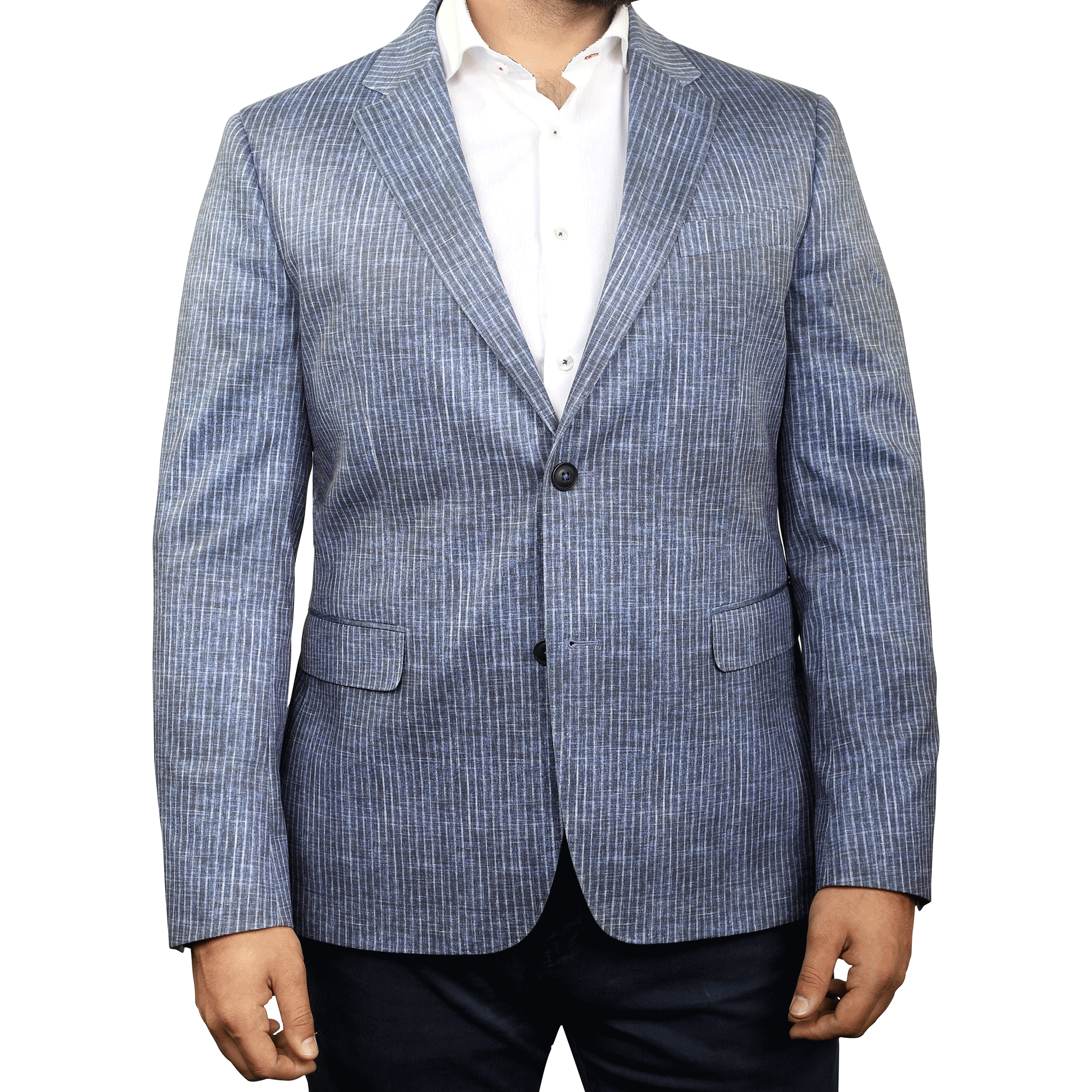 Beaston Blue Stripe Knit Blazer - 7 Downie St.®