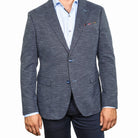 Lisbon Blue Cotton Knit Blazer - 7 Downie St.®