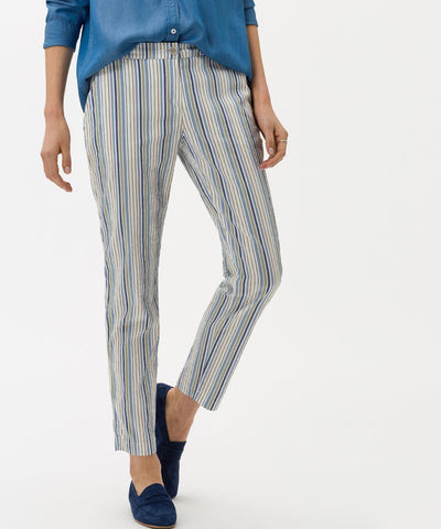 Maron Striped Pull on Pant