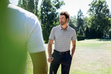 Cutter & Buck - Forge Heathered Stripe Stretch Mens Polo
