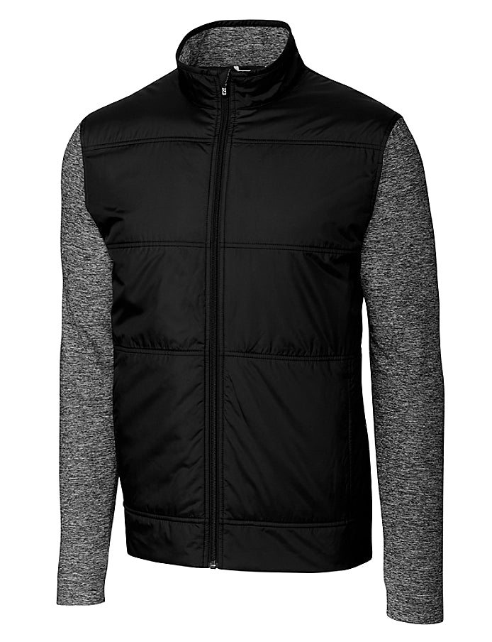 Cutter & Buck Stealth Hybrid Quilted Mens Full Zip Windbreaker