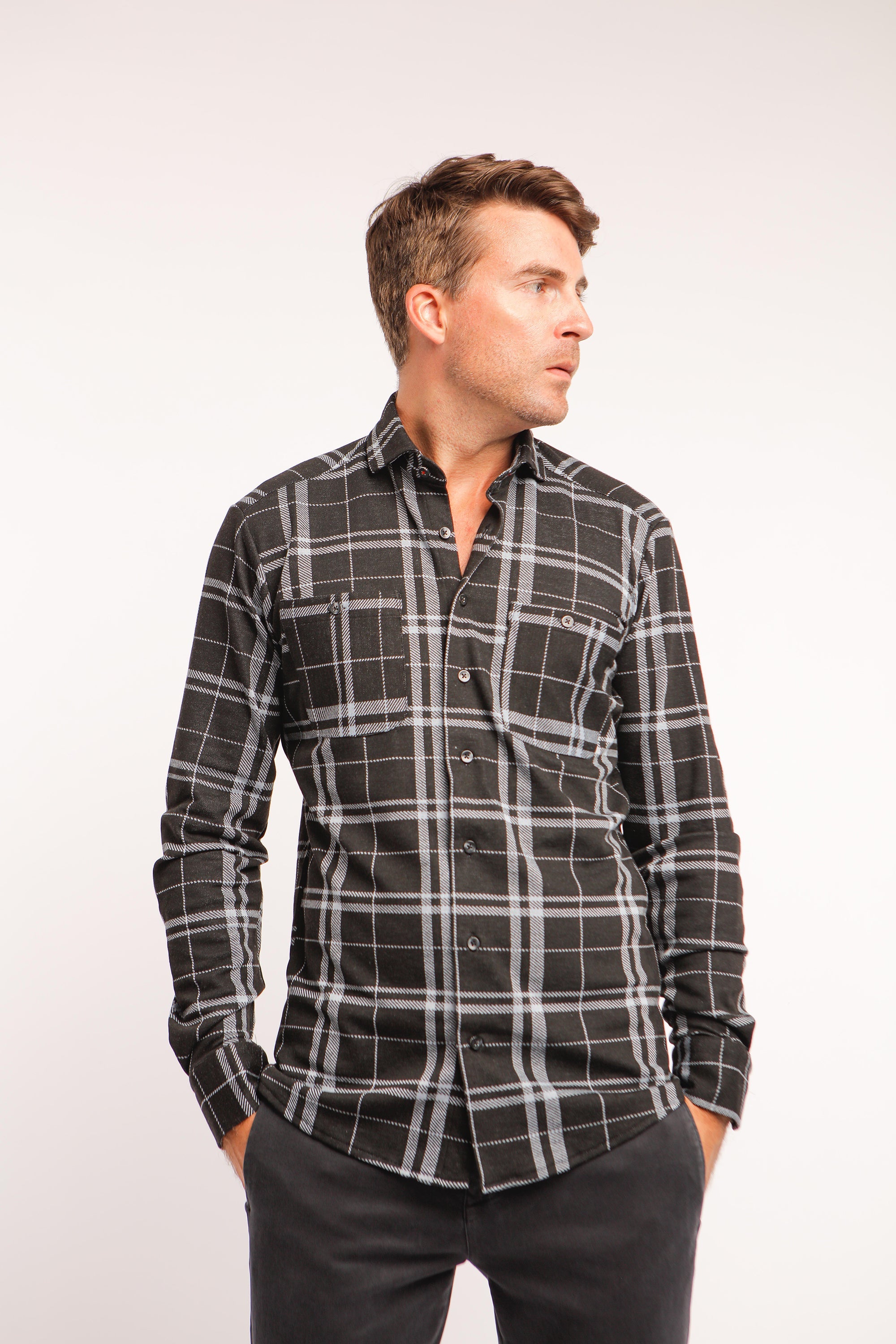 Check Overshirt Zara Shirt Jacket Plaid Long Plaid Overshirt ZARA