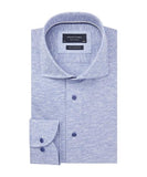 PROFUOMO / BLUE STRIPED KNITTED SHIRT