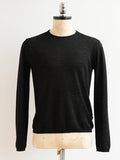 John Varvatos - Long Sleeve Linen Blend Slub Crew With Roll Neck