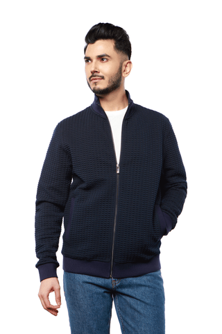 Brixton Navy Full Zip Sweater - 7 Downie St.®