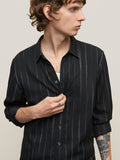 John Varvatos - Nye Classic Fit Shirt With Regular Collar Partial Placket