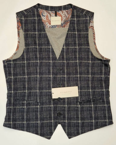 Bugatti Navy Wool Vest