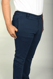 Flat Front Stretch Pants in Real Navy - 7 Downie St.®