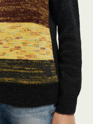 Scotch & Soda - Contrast gradient crewneck sweater