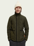 Scotch & Soda - Corduroy-trimmed quilted jacket