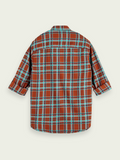 Scotch & Soda -   Regular-fit checked flannel shirt